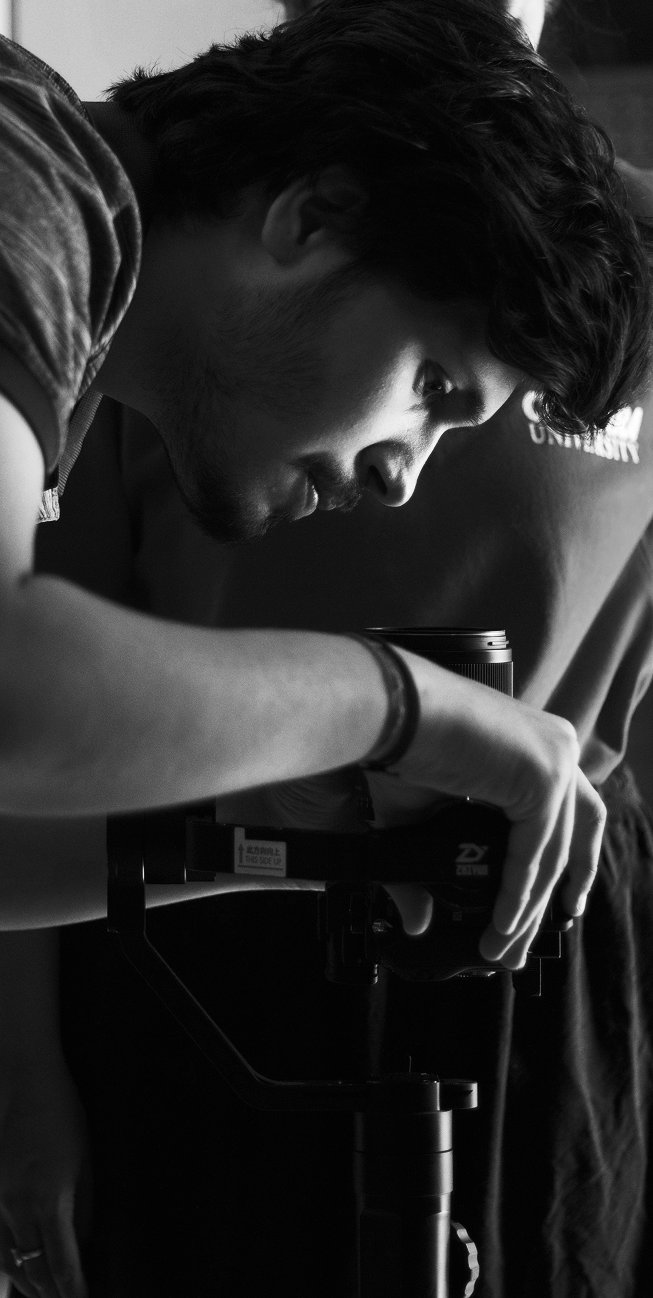 Behind the camera