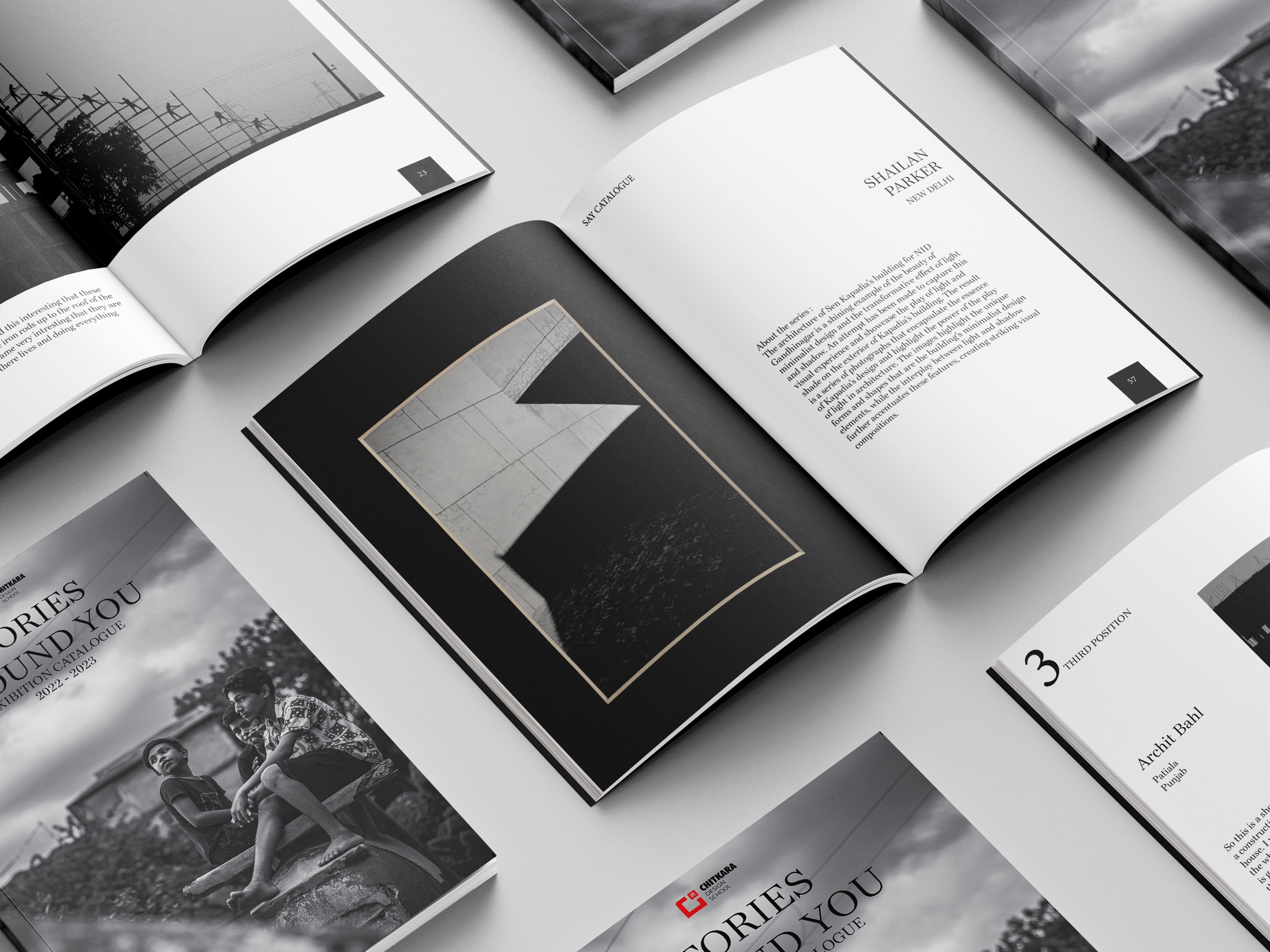 NES catalogue — multiple spreads laid out